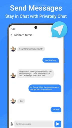 Скриншот 2 — Messages: Text SMS
