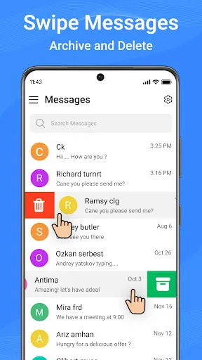 Скриншот 4 — Messages: Text SMS