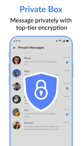 Скриншот 2 — Messages : SMS & Private Chat