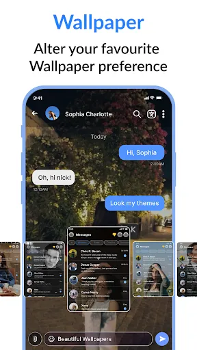 Скриншот 3 — Messages : SMS & Private Chat