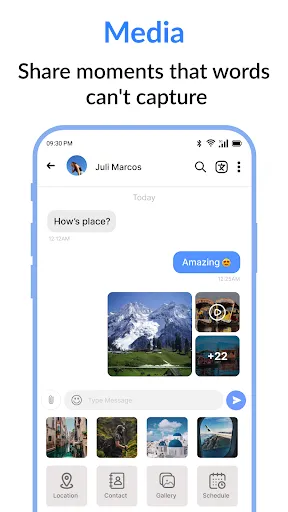 Скриншот 4 — Messages : SMS & Private Chat