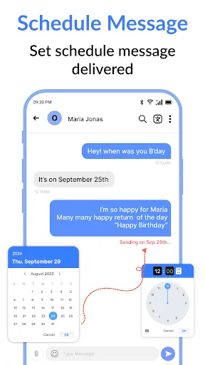 Скриншот 6 — Messages : SMS & Private Chat