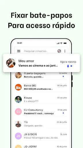 Скриншот 5 — Messenger de SMS - Mensagens
