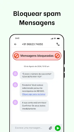 Скриншот 7 — Messenger de SMS - Mensagens