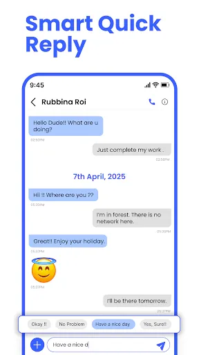Скриншот 6 — Messenger: SMS Home Launcher