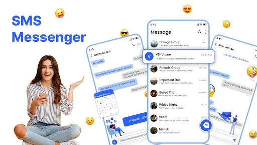 Скриншот 7 — Messenger: SMS Home Launcher