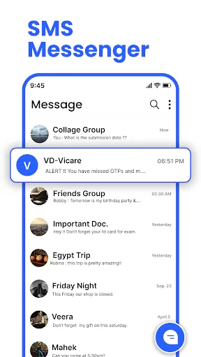 Скриншот 8 — Messenger: SMS Home Launcher