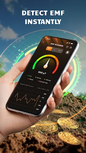 Скриншот 1 — EMF Scanner - Metal Detector