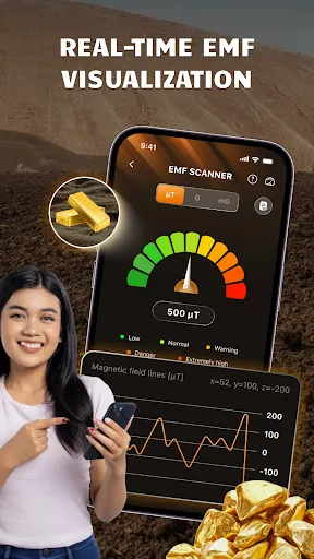 Скриншот 3 — EMF Scanner - Metal Detector