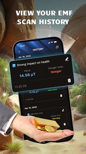 Скриншот 4 — EMF Scanner - Metal Detector