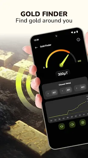 Скриншот 2 — Metal Detector: Gold Finder