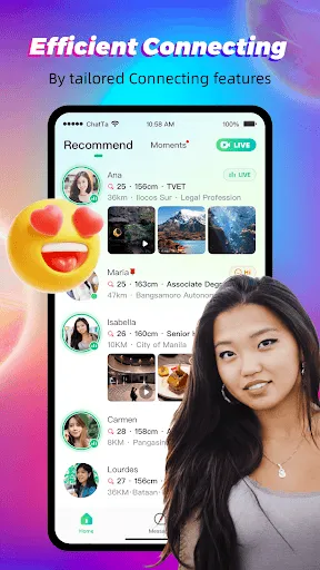 Скриншот 1 — Chatta - Live Meet Friends