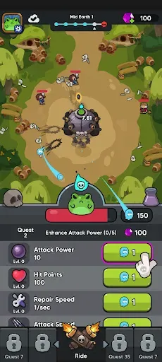 Скриншот 1 — Legend of Frog: Idle RPG