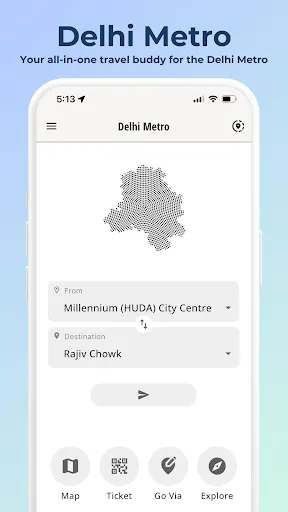 Скриншот 6 — Delhi Metro Route Map