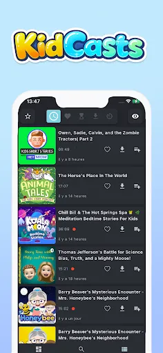 Скриншот 3 — KidCasts: Podcast for Kids !