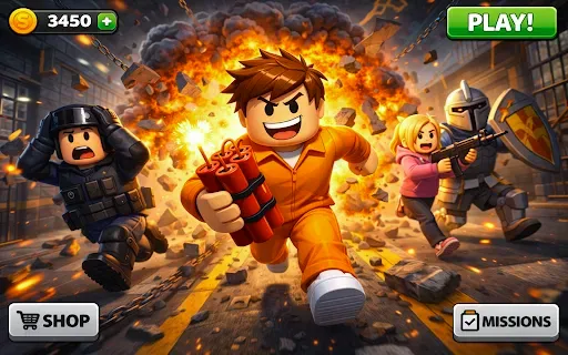 Скриншот 2 — Obby Prison Escape: Obby Run