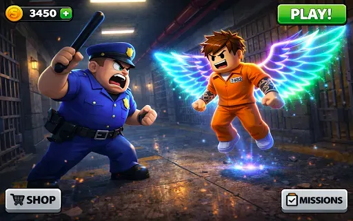Скриншот 3 — Obby Prison Escape: Obby Run