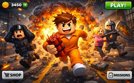 Скриншот 8 — Obby Prison Escape: Obby Run