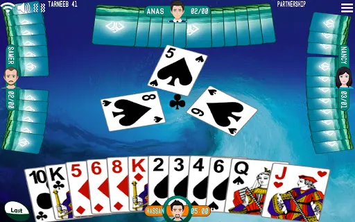 Скриншот 1 — Golden Card Games Tarneeb Trix