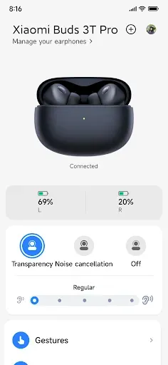 Скриншот 1 — Xiaomi Earbuds
