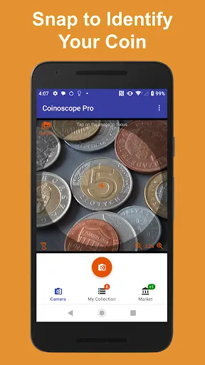 Скриншот 1 — Coinoscope Идентификатор монет