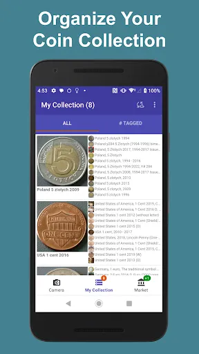 Скриншот 3 — Coinoscope Идентификатор монет