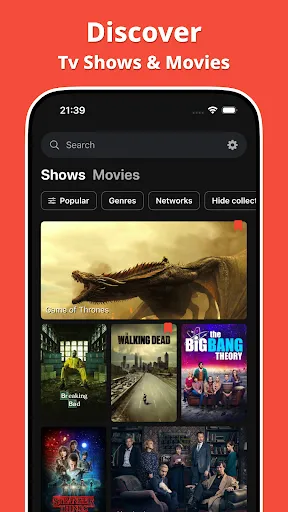 Скриншот 1 — Showly: Track Shows & Movies