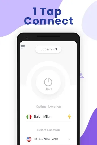 Скриншот 2 — Super VPN: Fast Secure VPN