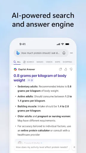 Скриншот 1 — Microsoft Bing Search