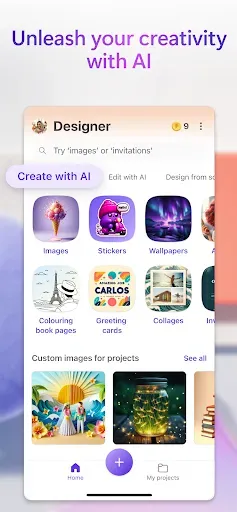 Скриншот 1 — Microsoft Designer