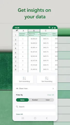Скриншот 3 — Microsoft Excel: Spreadsheets
