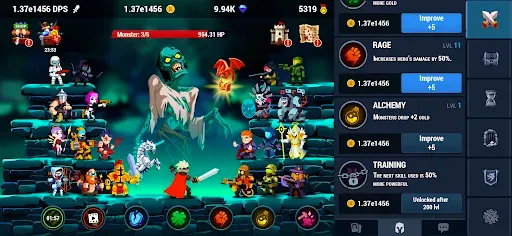 Скриншот 5 — Monster Crush: RPG Idle Merge