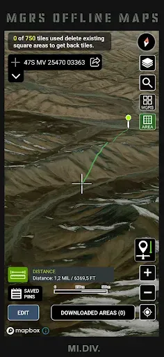 Скриншот 5 — MGRS Offline Map Satellite