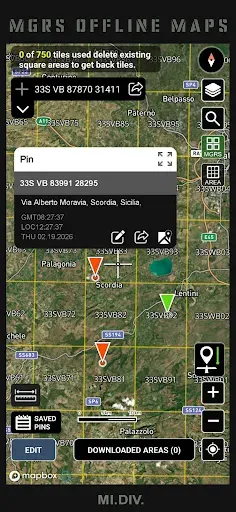 Скриншот 8 — MGRS Offline Map Satellite