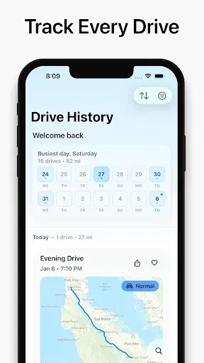 Скриншот 2 — Open Road: Drive Tracker