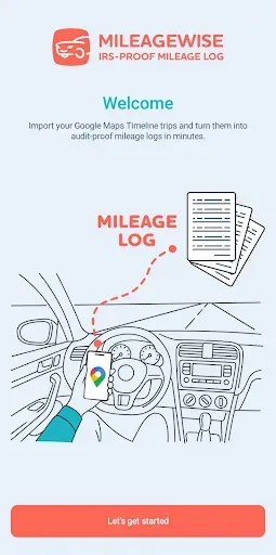 Скриншот 1 — Mileage Log from Google Maps