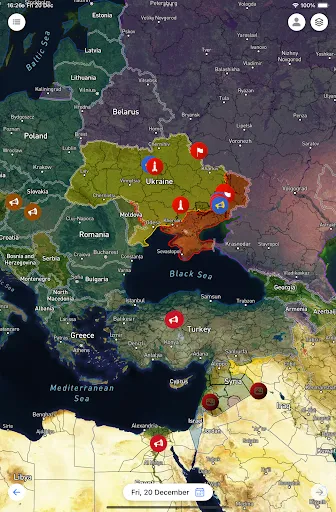 Скриншот 4 — Military Summary: Conflict Map