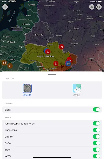 Скриншот 5 — Military Summary: Conflict Map