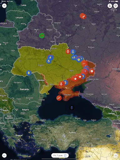 Скриншот 7 — Military Summary: Conflict Map