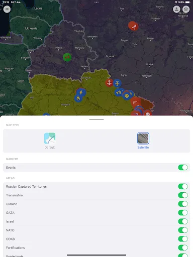 Скриншот 8 — Military Summary: Conflict Map