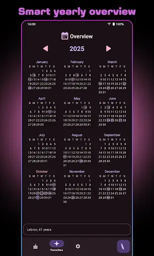 Скриншот 1 — Birday - Birthday Manager