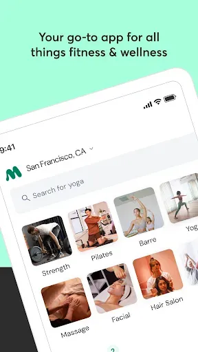Скриншот 1 — Mindbody: Fitness & Wellness