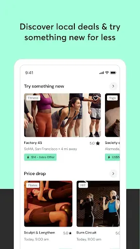 Скриншот 3 — Mindbody: Fitness & Wellness