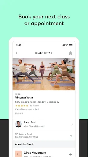 Скриншот 4 — Mindbody: Fitness & Wellness