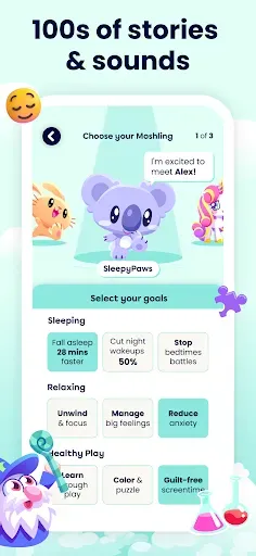 Скриншот 2 — Moshi Kids: Sleep, Relax, Play