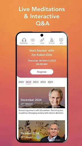 Скриншот 3 — Jon Kabat-Zinn Meditations