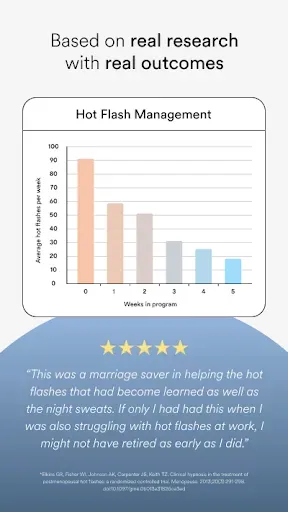 Скриншот 3 — Evia: Menopause Hypnotherapy