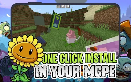 Скриншот 7 — Растения против Зомби Мод MCPE