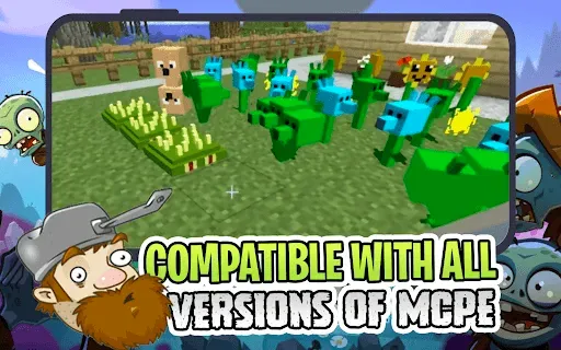 Скриншот 8 — Растения против Зомби Мод MCPE