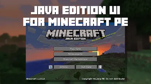 Скриншот 1 — Java Edition UI for Minecraft